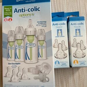 Dr. Brown's Anti-colic Options+ Baby Bottle Set